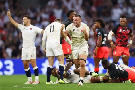 England Into World Cup Semi Finals After Repelling Ferocious Fiji Comeback