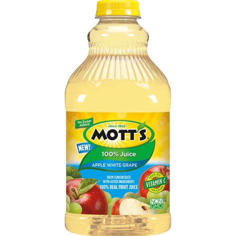 Motts 100 Apple White Grape Juice Juice And Lemonade Fishers Foods