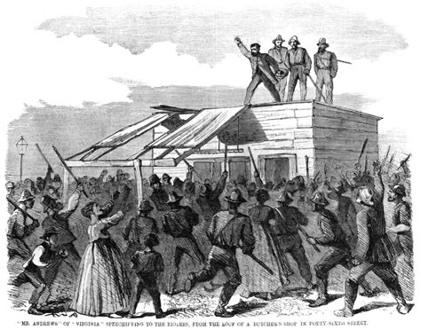 New York Draft Riots 1863 Nmr Andrews Of Virginia Speechifying