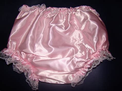 3 Pcs Adult Sissy Satin Frilly Incontinence Diaper Cover Fsp08 5