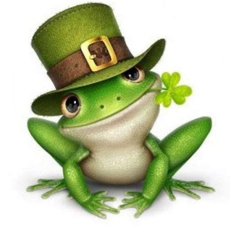 St Patricks Day Frog Cute Frogs Frog Pictures Frog Art