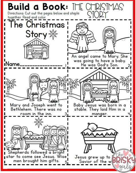 The Christmas Story The Birth Of Jesus In 2020 Preschool Christmas