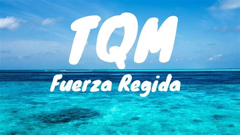 Tqm Fuerza Regida Lyrics Youtube