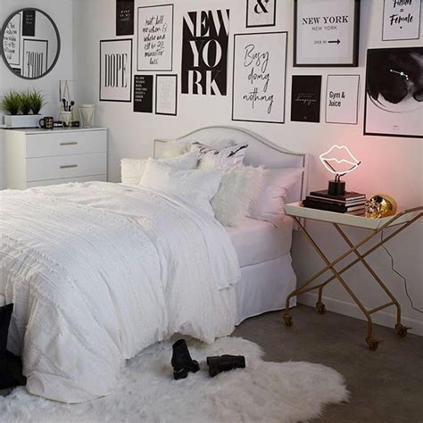 Black white bedrooms bedroom black dream bedroom home bedroom girls bedroom black white bedding white linens bedroom retreat stylish bedroom. Black and white bedroom decor #neon #dormdecor #prints ...