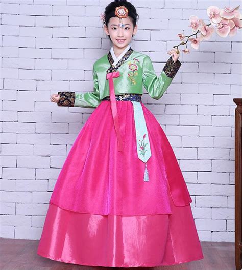 High Quality Korean Hanbok For Girl Children Hanbok Dance Clothes In