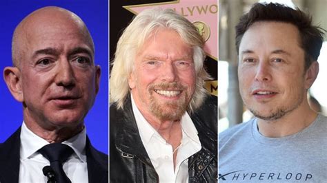 Elon Musk Jeff Bezos Richard Branson Os Multimilionários Que
