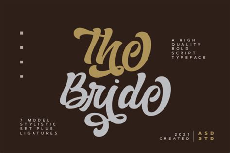 The Bride Font By Asd Studio · Creative Fabrica