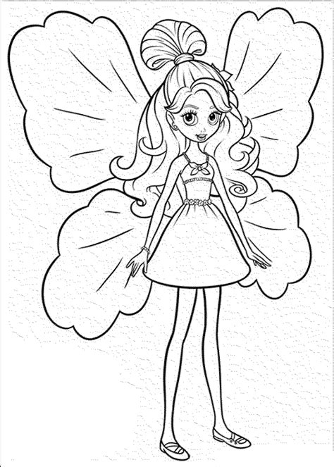 Butterfly Princess Coloring Pages At Free Printable