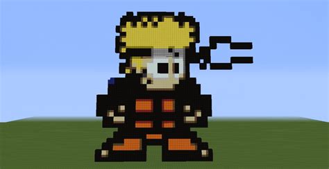 Easy Minecraft Pixel Art Naruto