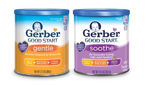 Free Gerber Good Start Gentle Formula And Soothe Formula