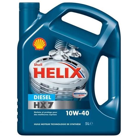 Explore shell's range of engine oils and lubricants for cars, motorcycles, trucks and more. Shell Helix HX7 Diesel 10W40 - Conditionnement ... - Achat ...