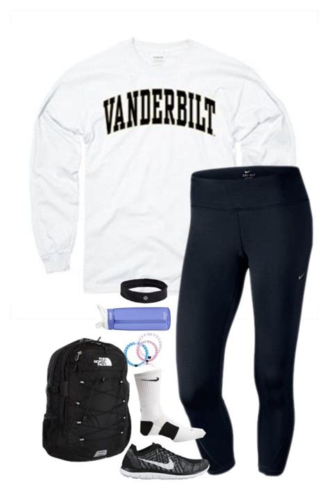 School Outfit Tomorrow By Lilypackard Liked On Polyvore Featuring Nike The North Face