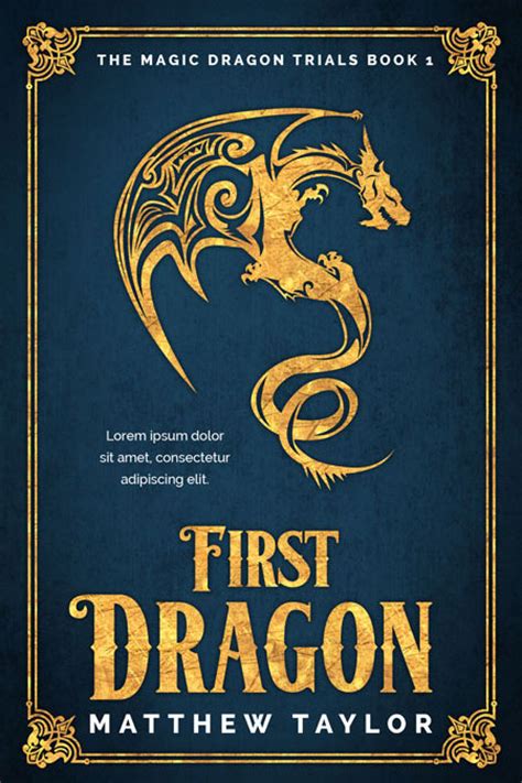 Preview forwarded by email custom texts. Magic Dragon Trials - Fantasy Series Premade Book Covers ...