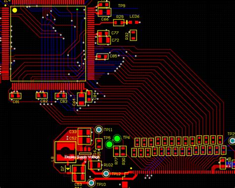 Microcontroller Routing Strategy 24 Bit Rgb Display On A 4 Layer