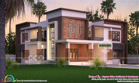 2900 Sq Ft Box Model Contemporary Home Kerala Home Design And Floor