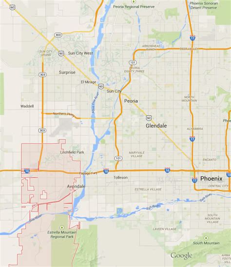 Goodyear Arizona Map