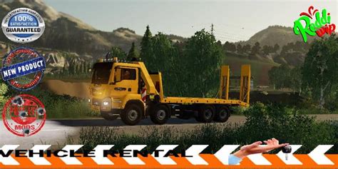 Fs19 Man 8x4 Rental Kran Kiloutou V15 Fs 19 Trucks Mod Download