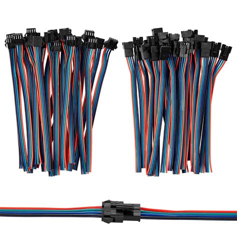 Buy Vonvoff 4pin Jst Sm Connectorled Strip Connectormicro Jst Male