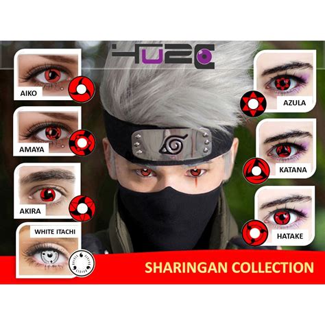 Anime Cosplay Mangekyou Itachi Sharingan Contact Lenses For 54 Off