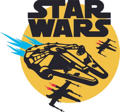 Star Wars Logo Picture Cartoon Character Wall Art Vinyl Sticker Design