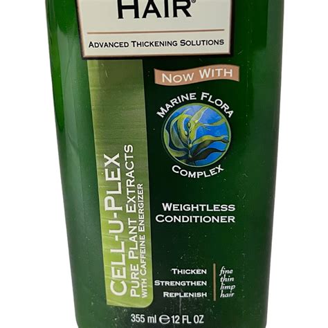 Cell U Plex Weightless Conditioner Thicker Fuller Hair Pure Plant