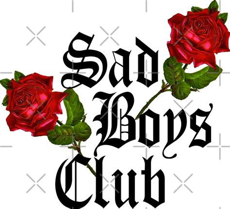 Sad Boys Club On White Stickers By Lildzaddy Redbubble