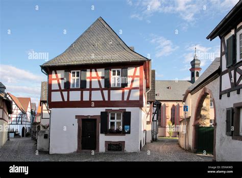 Old Town Of Eltville Rheingau Hesse Germany Stock Photo Alamy