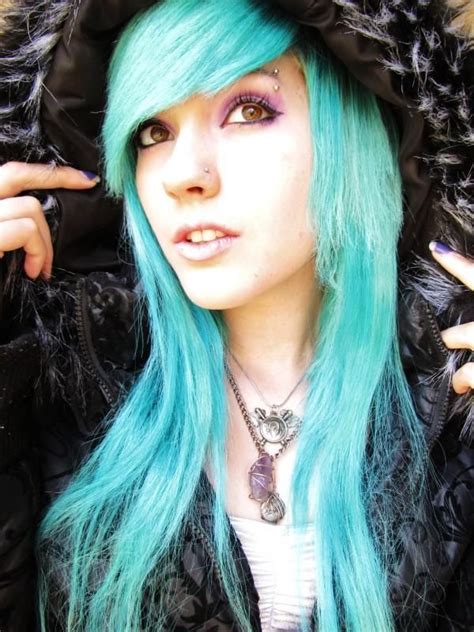 pin by fallen pride on girl emo u blue green hair scene hair emo hair