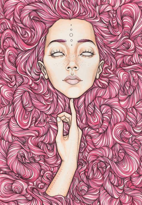 Pink Trippy Drawings Psychedelic Drawings Cool Drawings Hippie Art