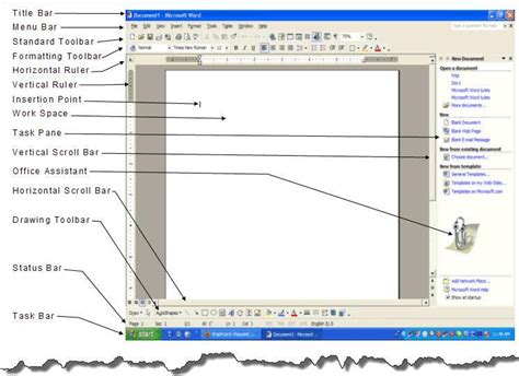 Draw And Label Microsoft Word Interface Brainly In