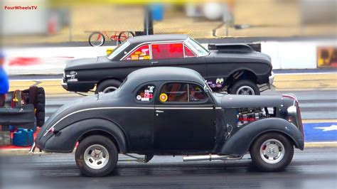 Drag Racing Vintage Cars Glory Days Event At Byron Dragway Youtube