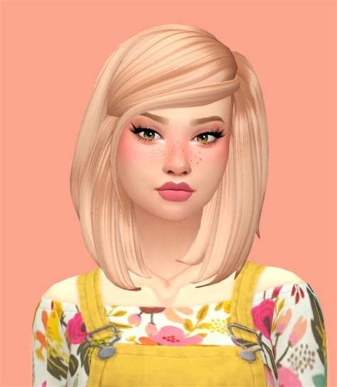 Sims 4 Cc Hair Maxis Match Tumblr Iseelilangel