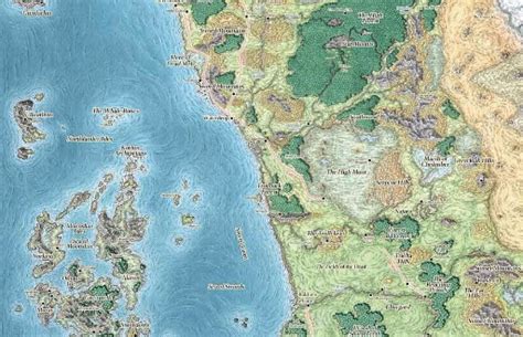 Sword Coast Map Of Faerun 5e