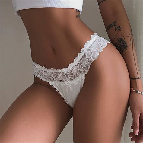 Buy Termezy Women Lace Panties Sexy Low Waist Briefs Female Hollow Out Underwear Ladies