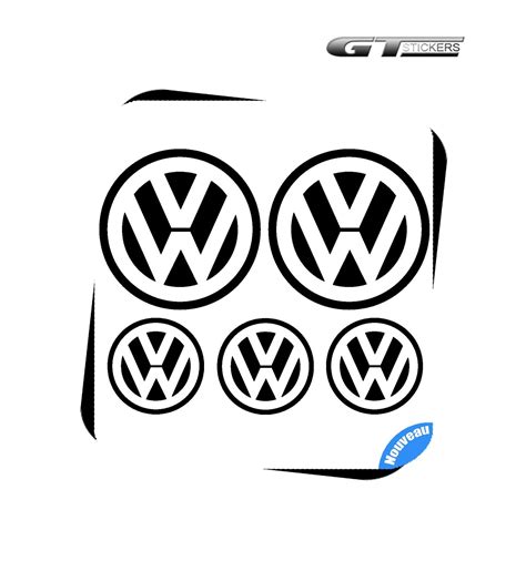 Kit Stickers Logo Vw Volkswagen Gamme 3m Pro Gtstickers