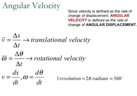 Angular Velocity Formula — Definition Examples Education Tips