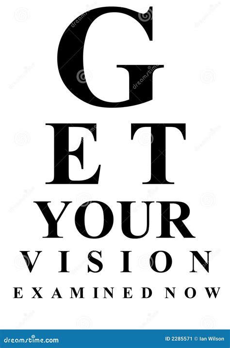 Eye Test Chart Royalty Free Stock Photo 2285571