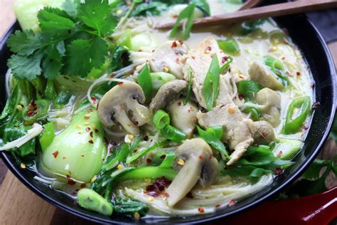 Easy Weeknight Green Curry Coconut Chicken Soup