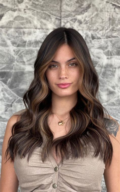 50 Stylish Brown Hair Colors Styles For 2022 Espresso Brown With Light