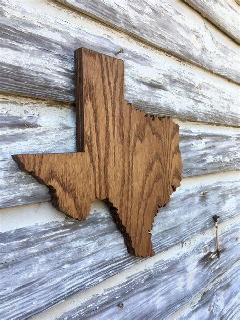 Texas Wood Cutout Sign Tx State Wooden Cutout Wall Art Etsy