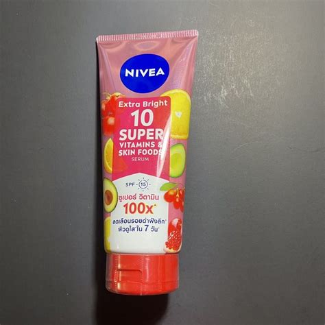 Nivea Extra Bright 10 Super Vitamins And Skin Foods Serum Spf15 320ml