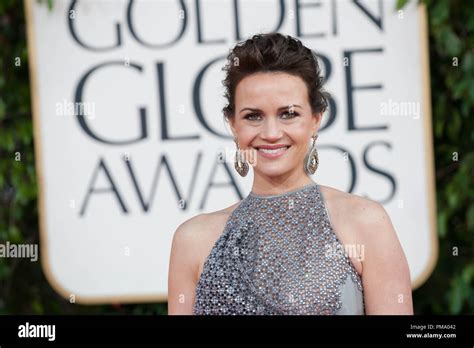 Actress Carla Gugino Attends The 70th Annual Golden Globe Awards At The