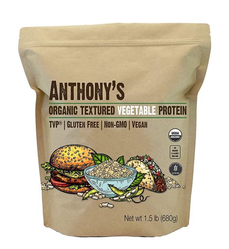 Buy Anthonys Organic Textured Vegetable Protein Tvp 15 Pound