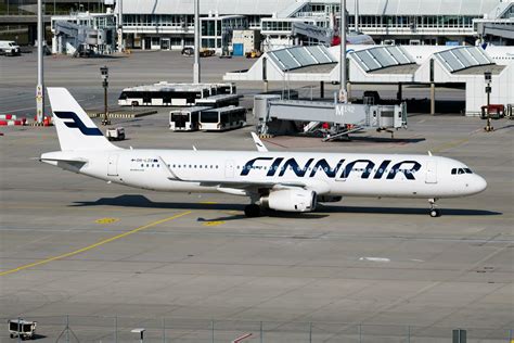 Finnair Passenger Plane At Airport Schedule Flight Travel Aviation