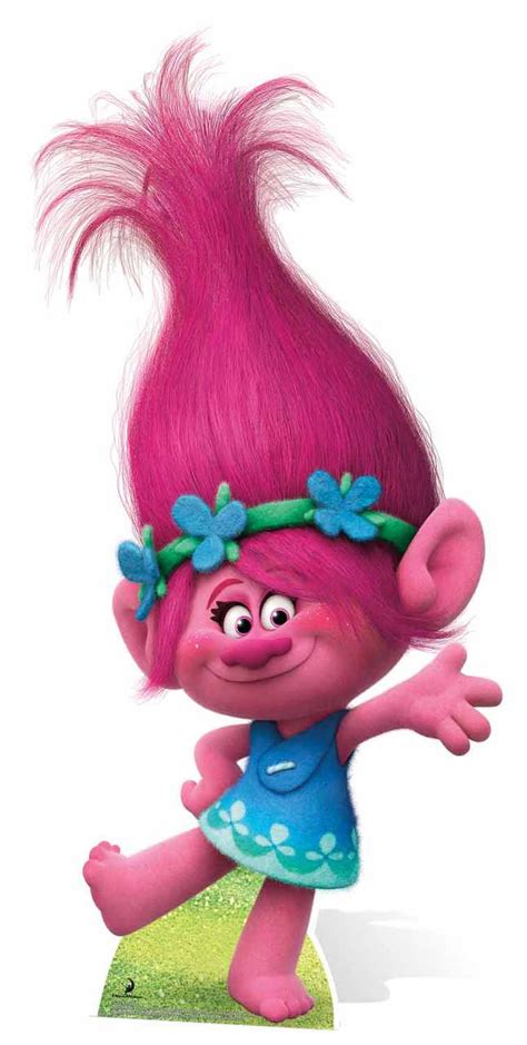 Princess Poppy From Dreamworks Trolls Cardboard Cutout Standee