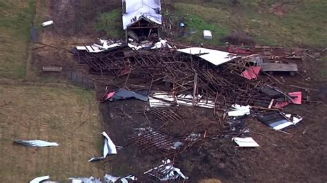 Aerials Of Tornado Damage In Henry County