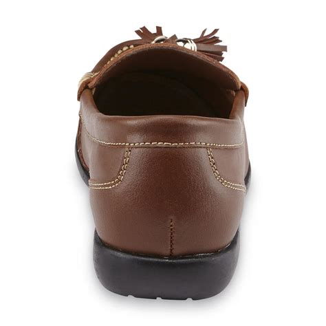 Thom Mcan Womens Caeley Brown Leather Loafer Wide Width Available