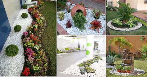 Pebbles are currently very trendy, with landscape designers using them as mulches, in mosaics and paving, and to surface paths and driveways. 10 Amazing And Unique Ideas With White Pebbles And Stones ...