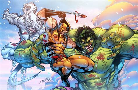 Artstation Hulk Vs Wolverine Vs The Wendigo Bruno Furlani