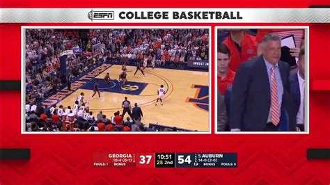 2020 College Basketball Georgia Vs 5 Auburn Highlights Youtube